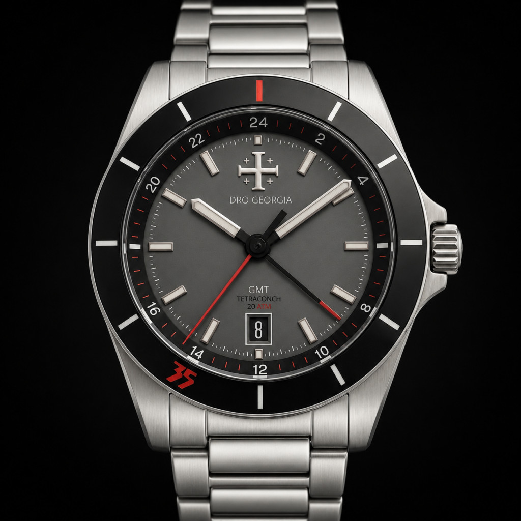Dro Tetraconch Anthracite - Stainless Steel